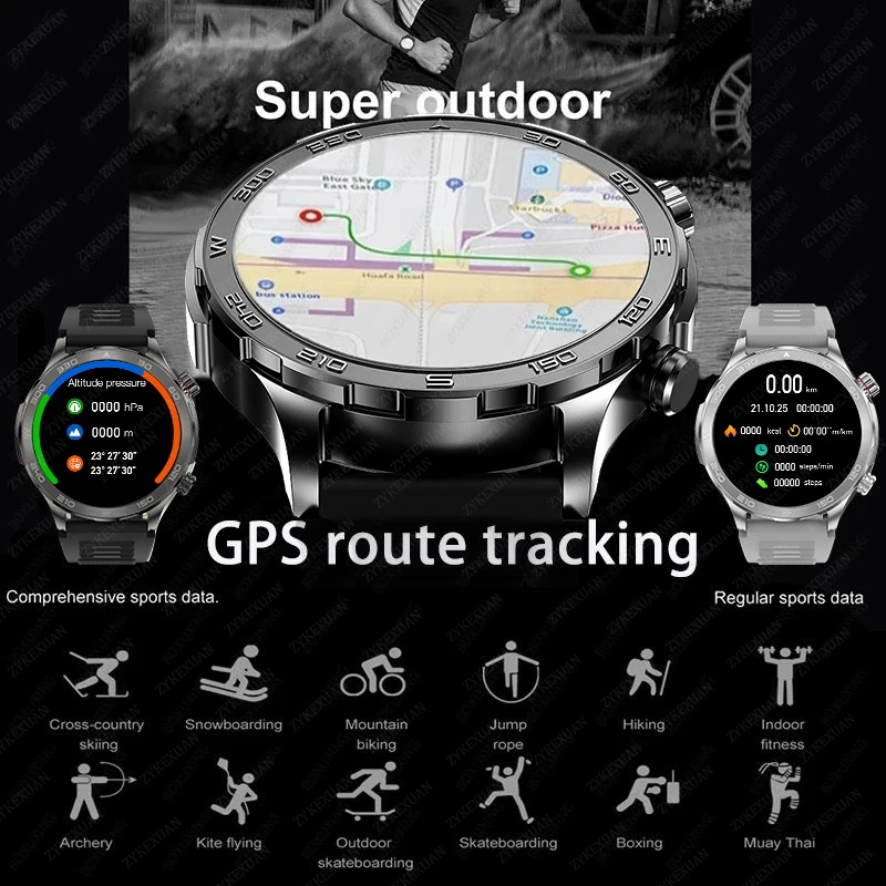 New GPS Track Smart Watch Men  - Compass Lensatic recensie en prijs