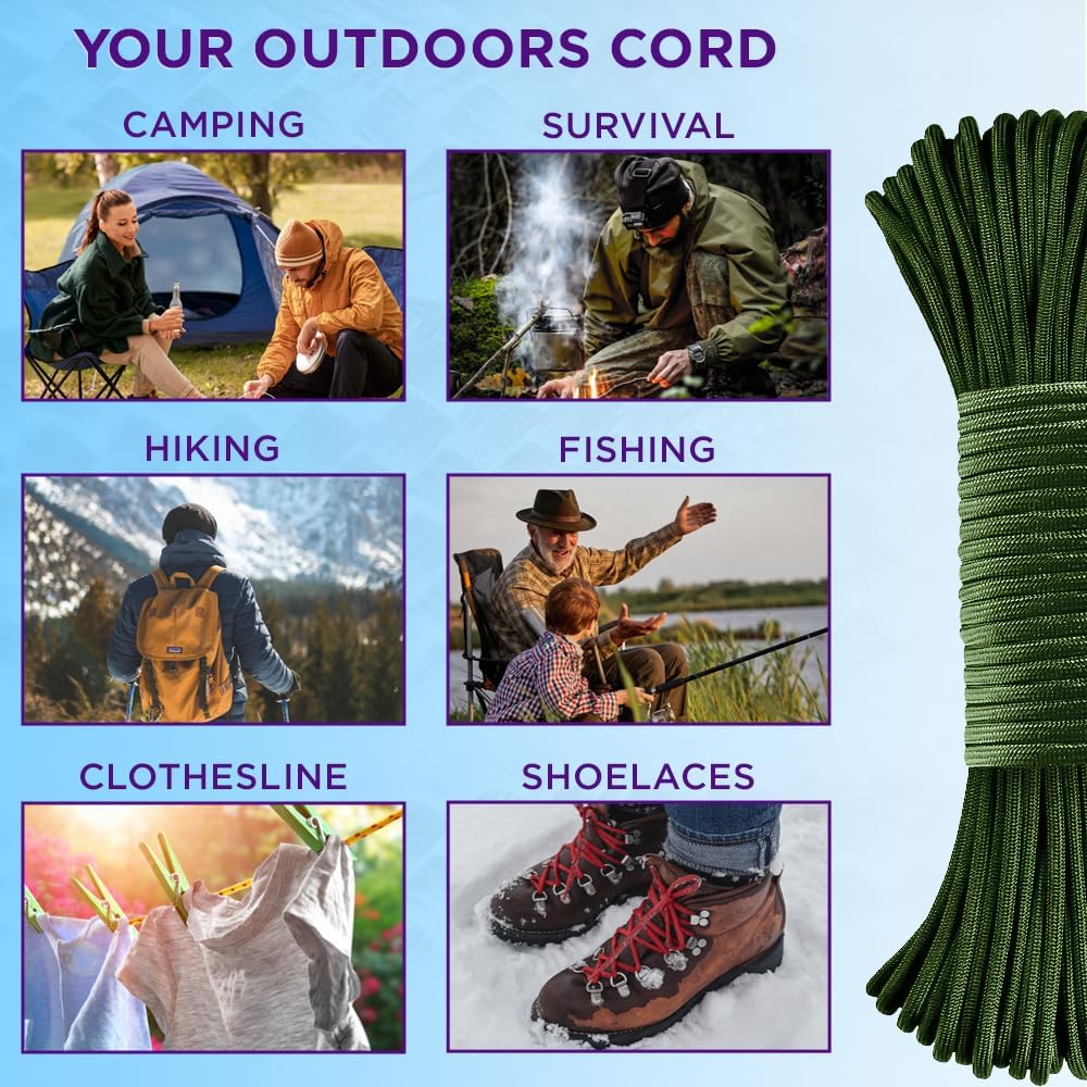 Reflective Paracord Rope 1000f - Para Cord 1000Ft recensie en prijs