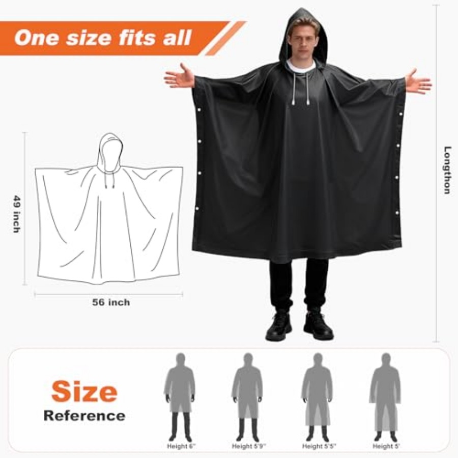 8 Pack Hooded Rain Ponchos for - Emergency Poncho Rain recensie en prijs