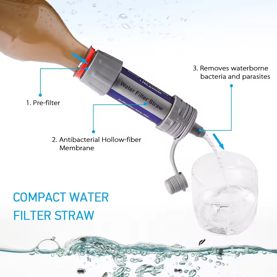 Outdoor Water Filter Straw Cam - Water Purification Straw recensie en prijs