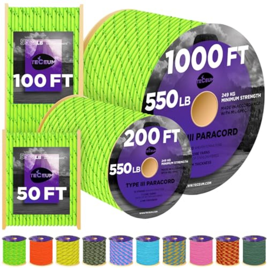 Reflective Paracord Rope 1000  - Para Cord 1000Ft recensie en prijs
