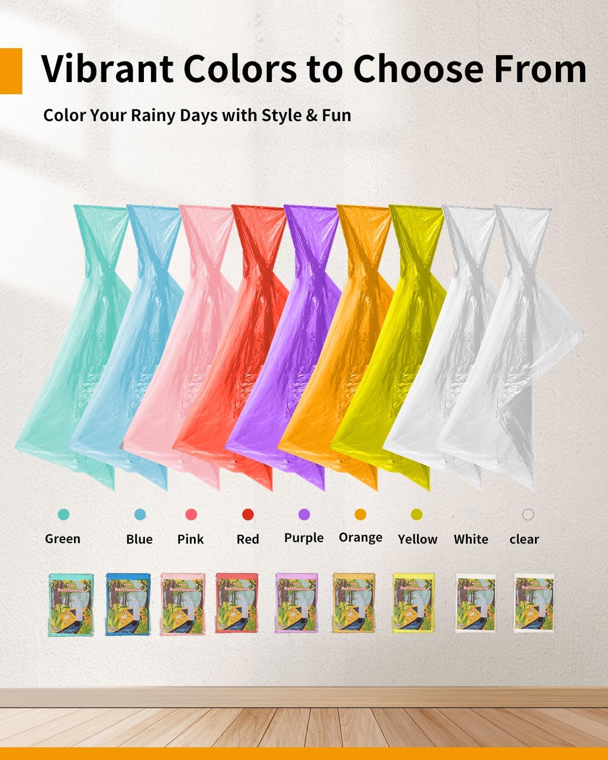 Extra Long Rain Ponchos for Ad - Emergency Poncho Rain recensie en prijs