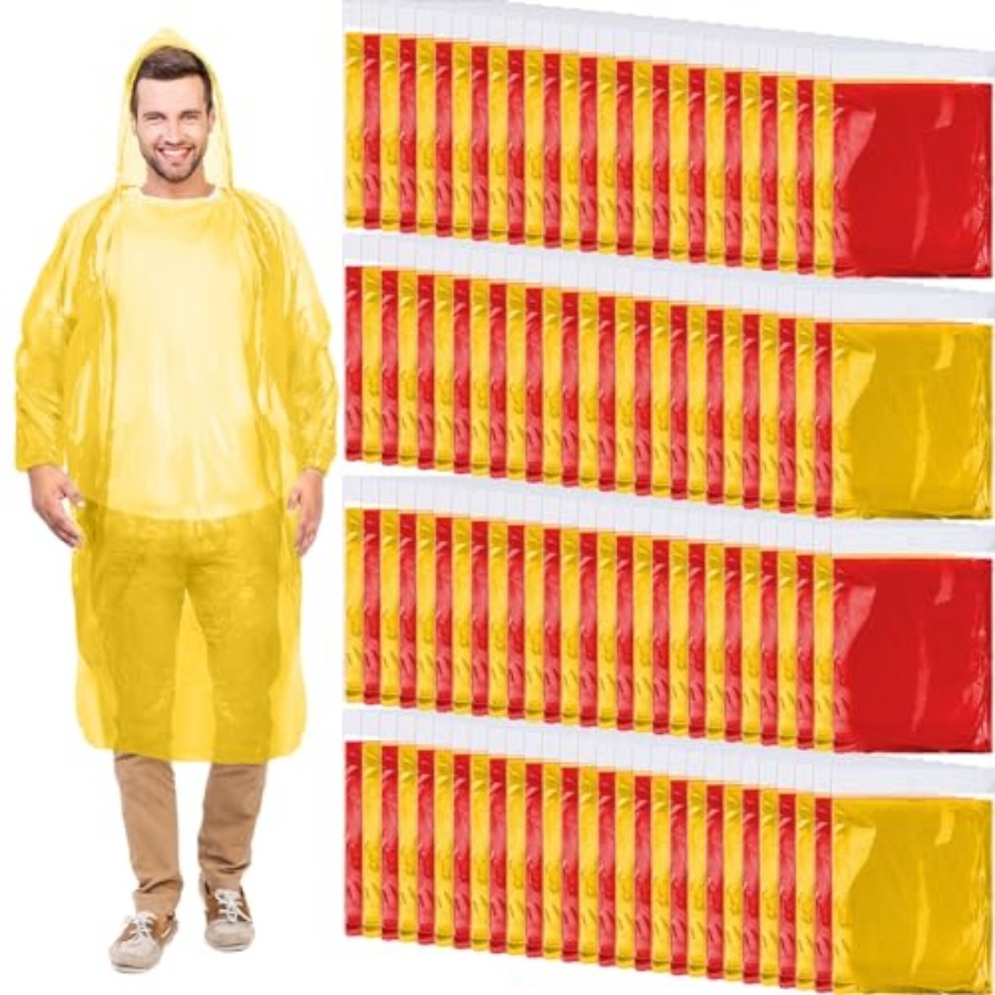 Handepo 100 Pack of Adult Rain - Emergency Poncho Rain recensie en prijs