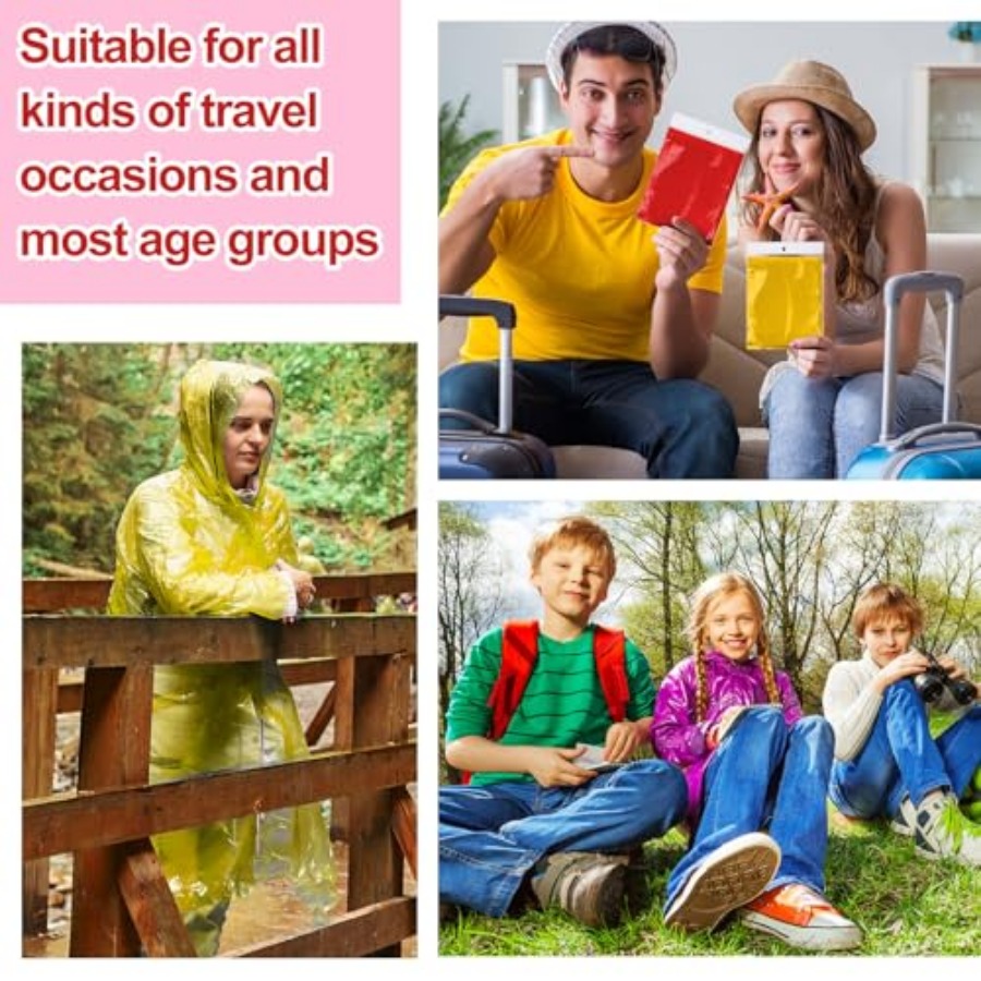 Handepo 100 Pack of Adult Rain - Emergency Poncho Rain recensie en prijs