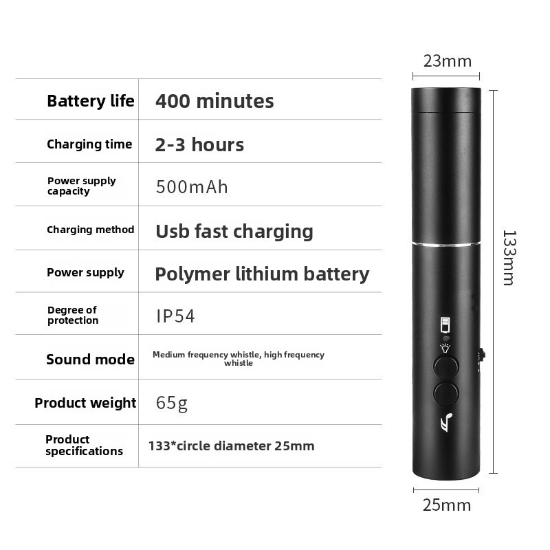 New LED Flashlight Electronic  - Emergency Whistle Loud recensie en prijs