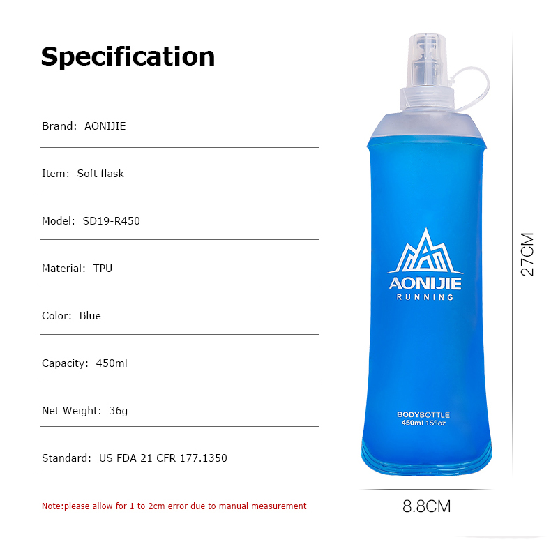 AONIJIE SD19 R450 Soft Flask F - Water Bag Collapsible recensie en prijs