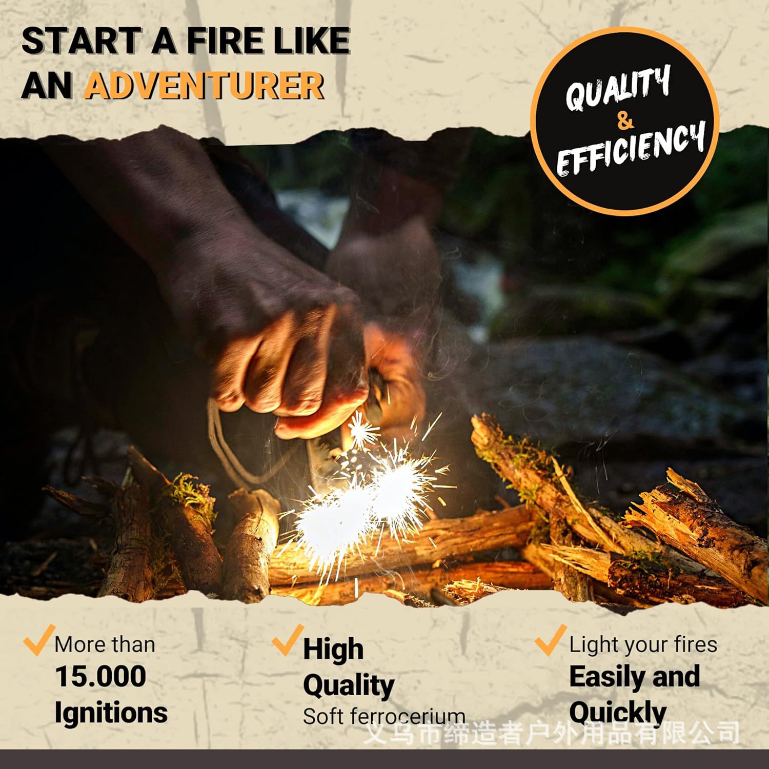 Portable Outdoor Flint and Ste - Magnesium Fire Starter recensie en prijs