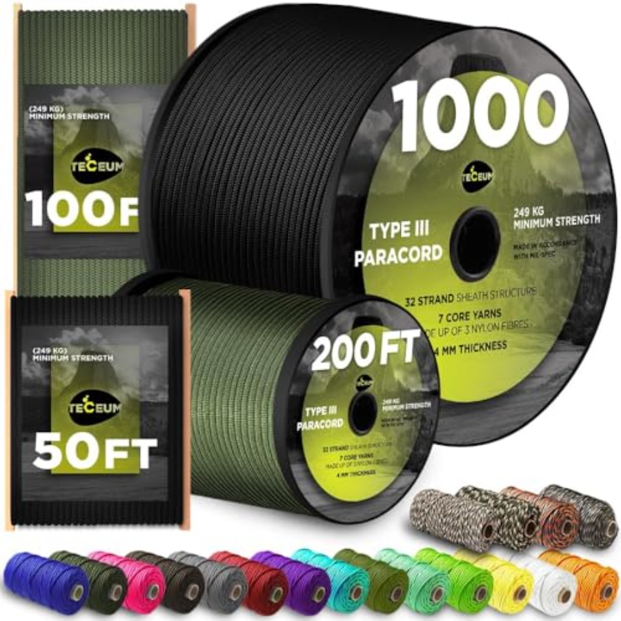 5/32 Paracord Rope 1000 1000ft - Para Cord 1000Ft recensie en prijs