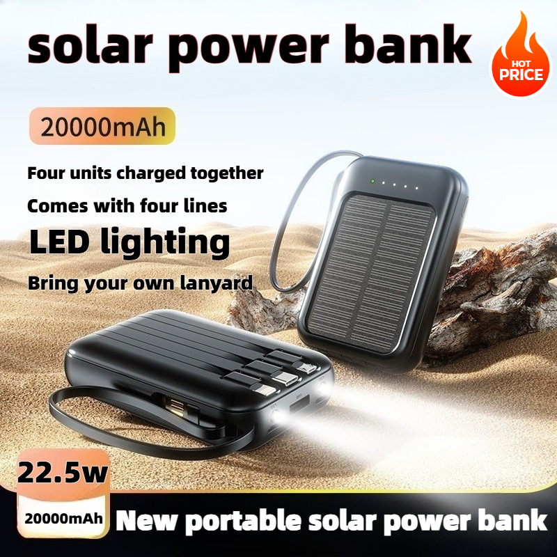 50000mAh Solar Power Bank Supe - Solar Emergency Charger recensie en prijs
