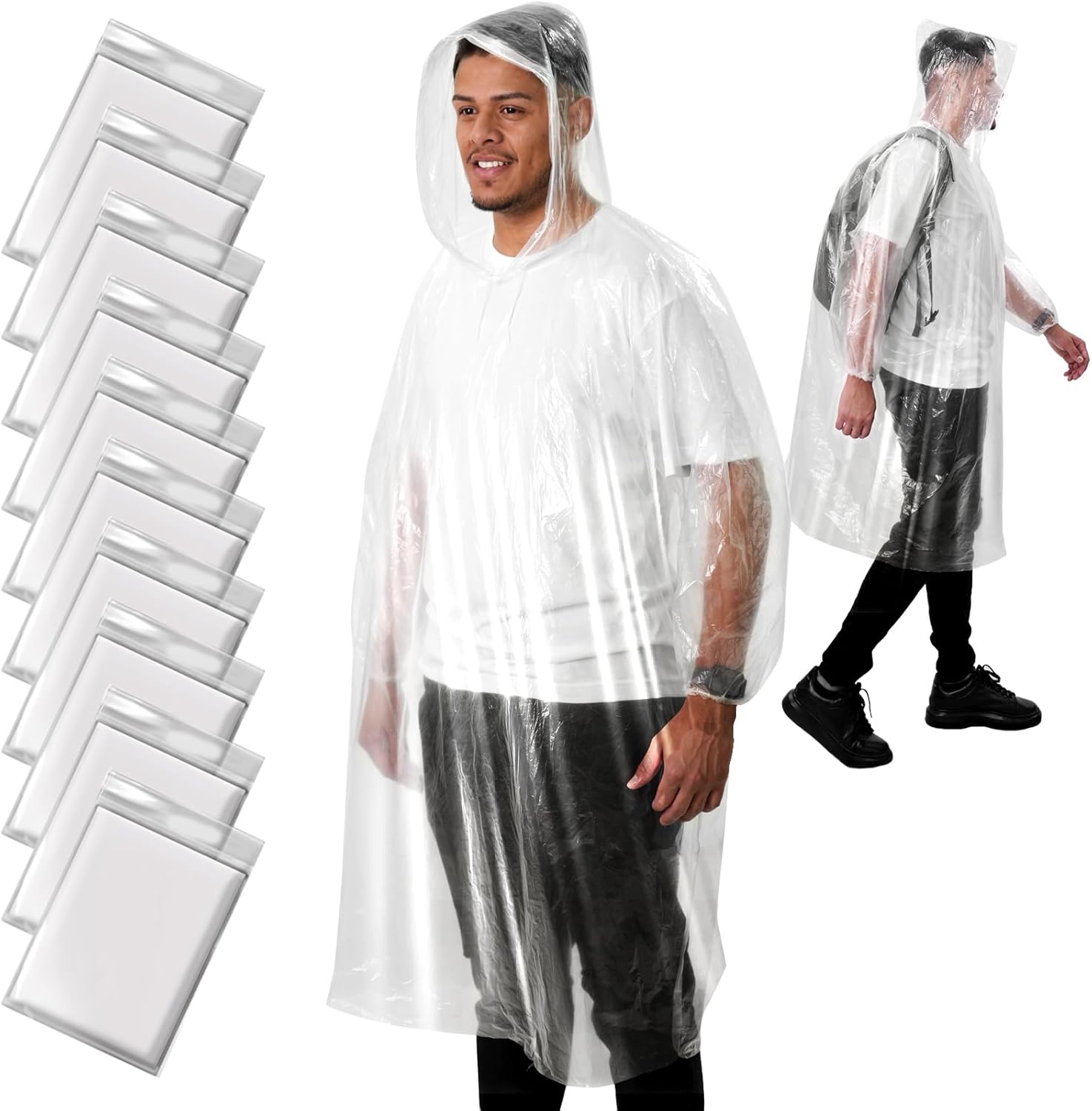 Disposable Rain Poncho for Adu - Emergency Poncho Rain recensie en prijs