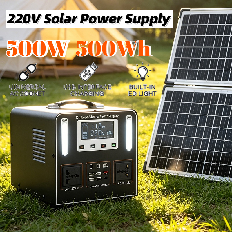 500W AC 220V Portable Power St - Solar Emergency Charger recensie en prijs