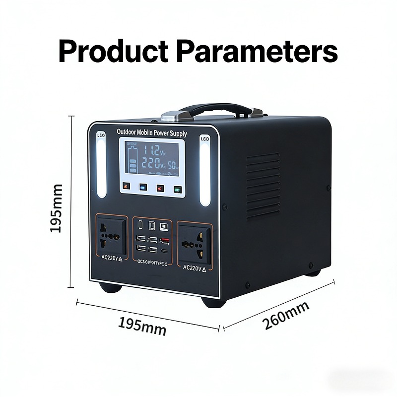 500W AC 220V Portable Power St - Solar Emergency Charger recensie en prijs