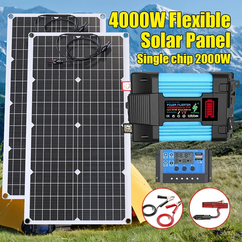4000W Solar Panel Kit 12V To 1 - Solar Emergency Charger recensie en prijs