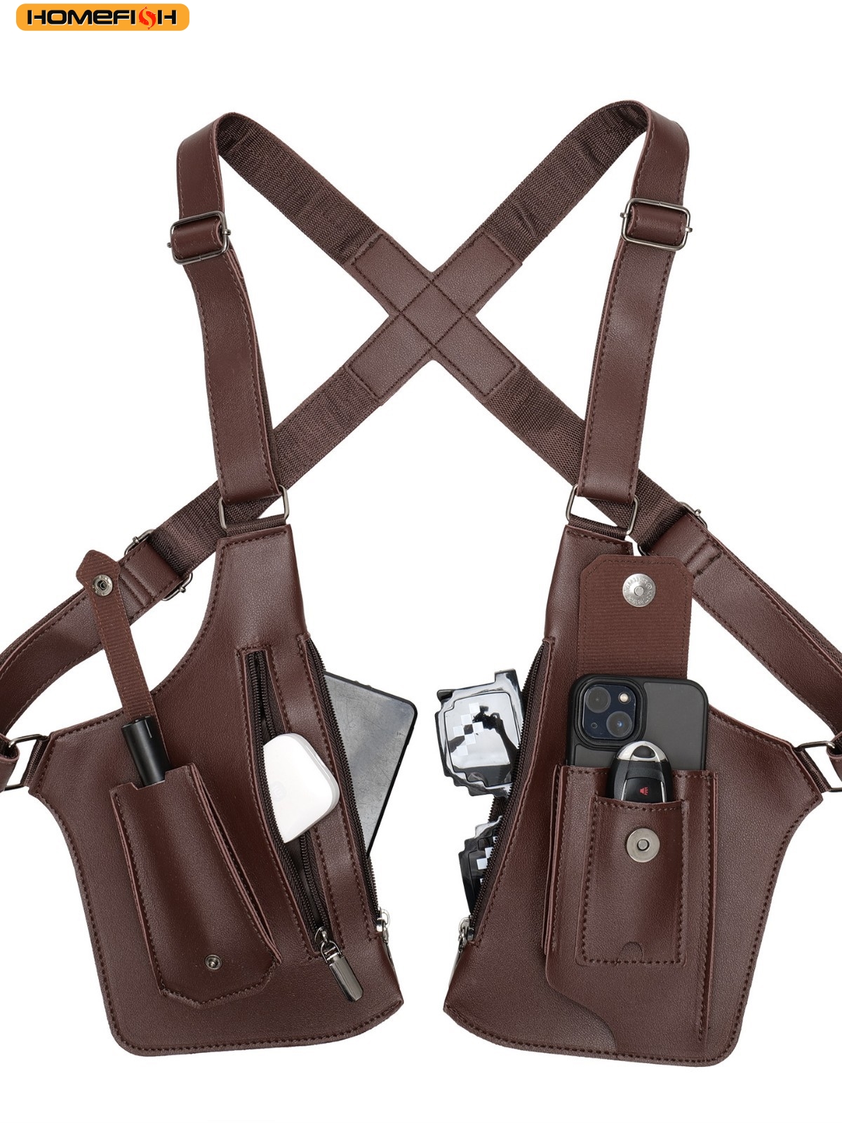 HOMEFISH Double Shoulder Strap - Fishing Kit Compact recensie en prijs